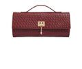 Burgundy “Luxe” Top Handle Handbag
