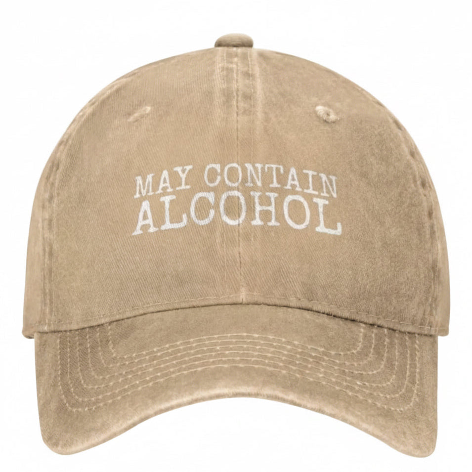 “May contain …” Dad hat