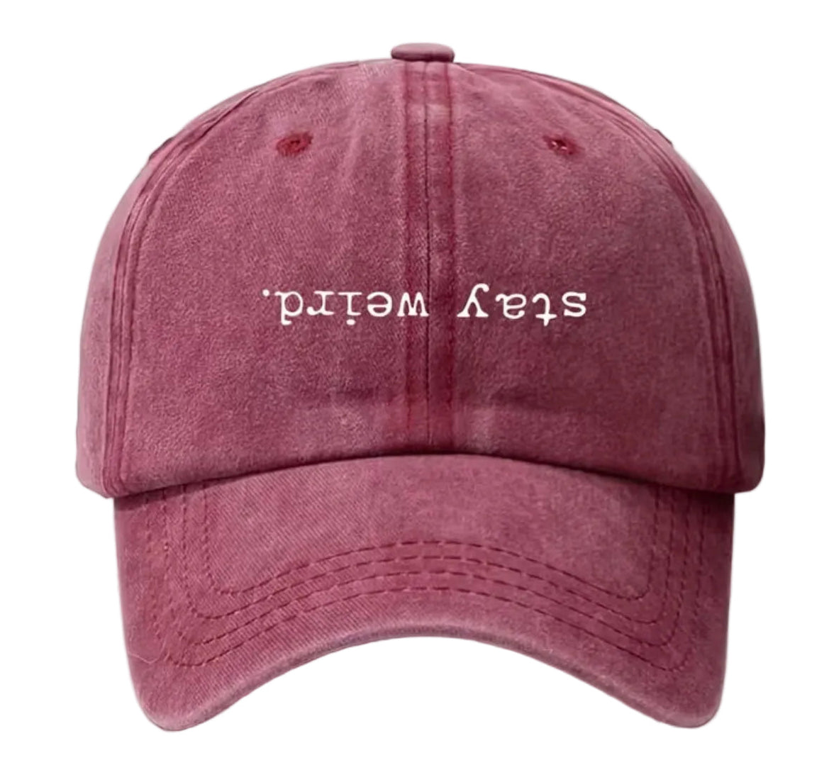 “Stay weird” dad hat