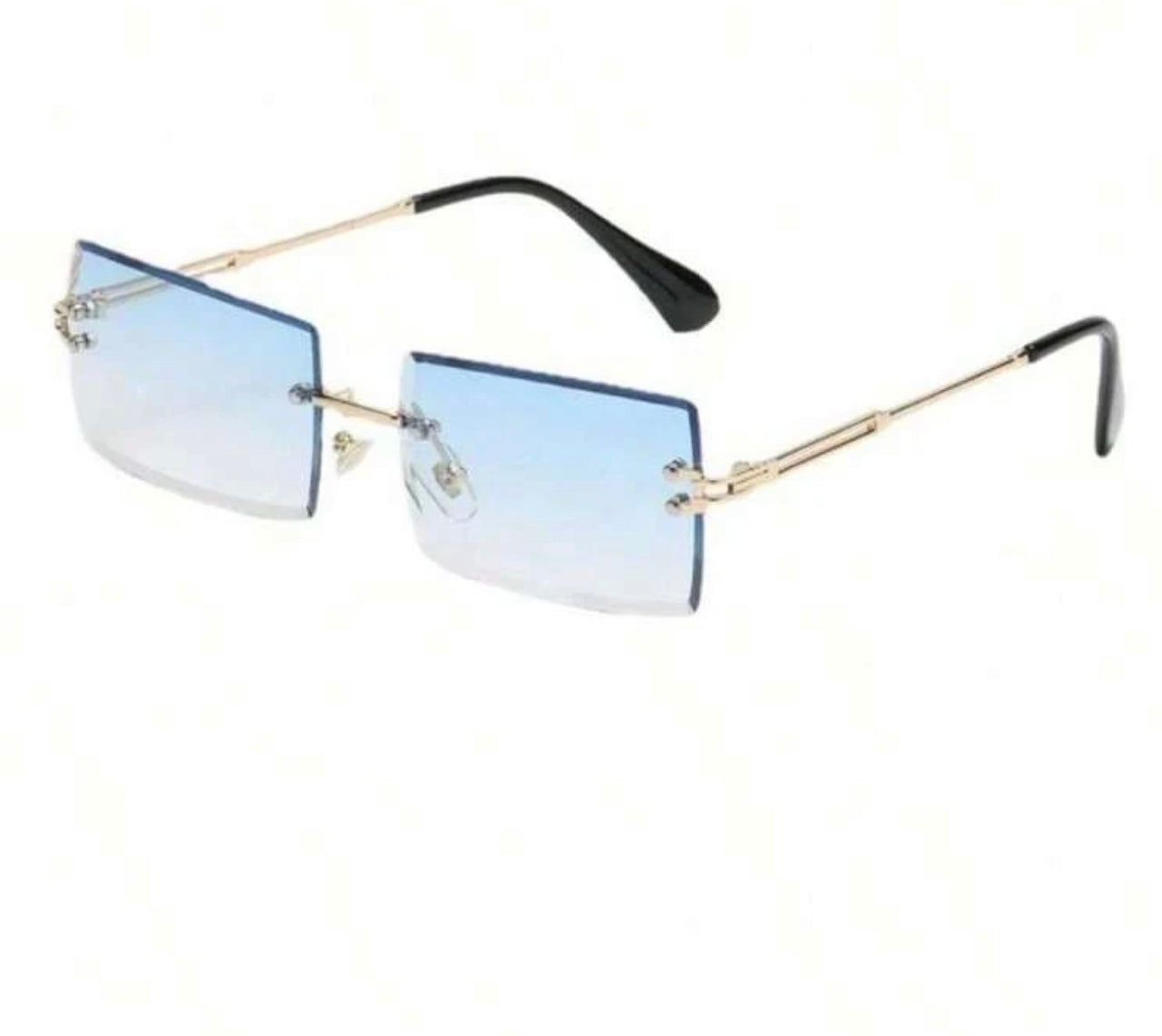 Transparent Blue Sunglasses