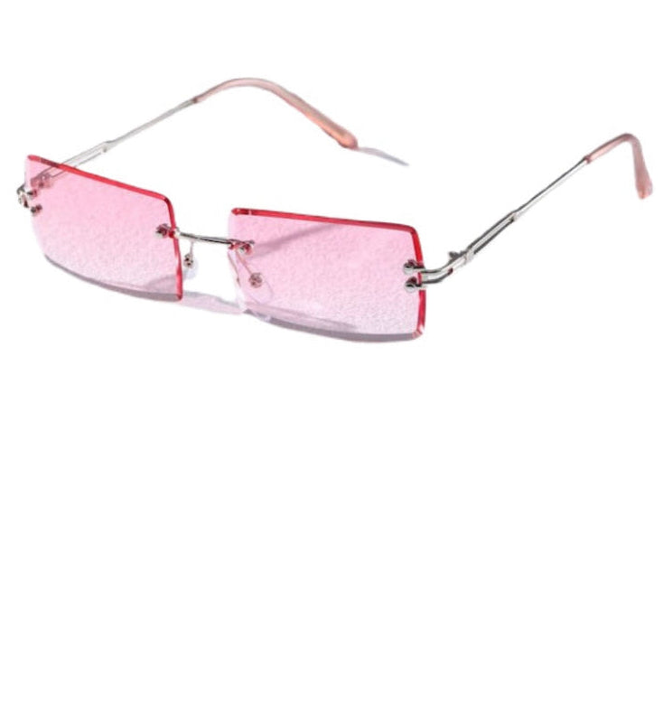 Transparent Pink Sunglasses