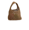 Brown “Lattice” Handbag